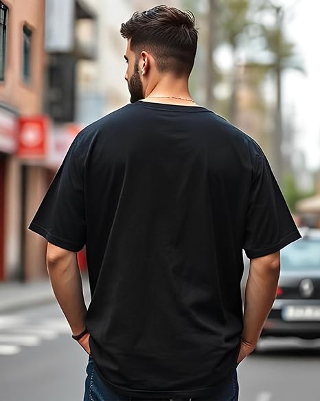 Premium Quality Men's Oversized Half Sleeve Printed T-Shirt for Men - Image 5