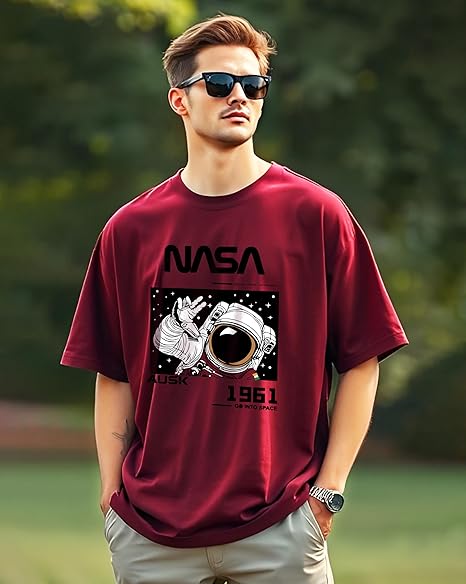 Premium Quality Men's Oversized Half Sleeve Printed T-Shirt for Men - Image 8