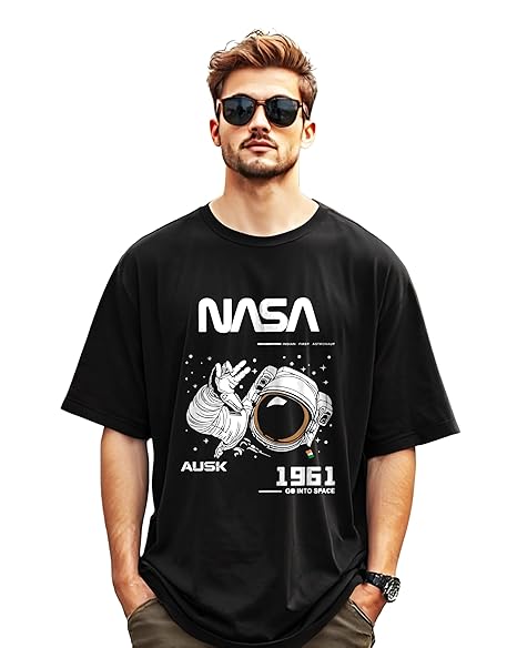 Premium Quality Men's Oversized Half Sleeve Printed T-Shirt for Men - Image 6