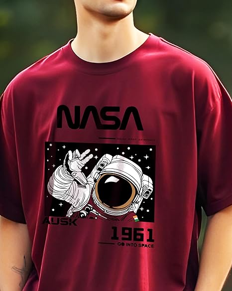 Premium Quality Men's Oversized Half Sleeve Printed T-Shirt for Men - Image 9