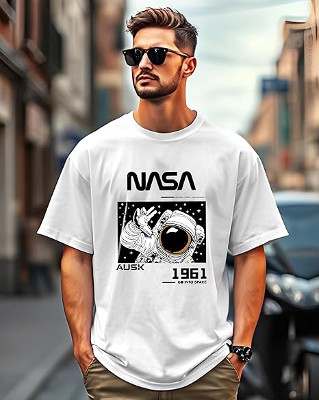 Premium Quality Men's Oversized Half Sleeve Printed T-Shirt for Men - Image 13