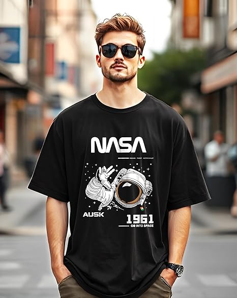 Premium Quality Men's Oversized Half Sleeve Printed T-Shirt for Men - Image 4